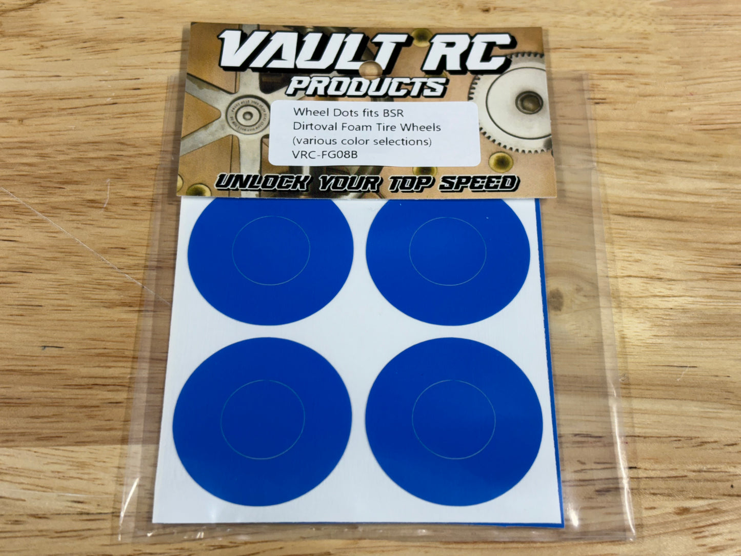 Wheel Dots fits BSR Dirtoval Foam Tire Wheels, various color selections