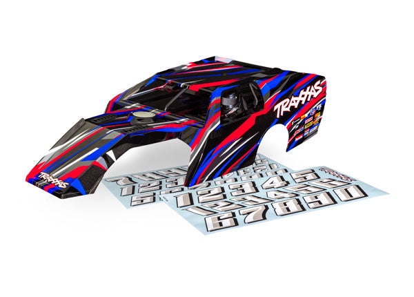 Traxxas Body, Slash® Modified painted / decal sheets / clipless body system