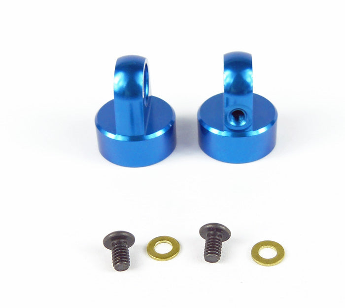 Vented MDX Shock Caps Blue Aluminum (2) CW-1439