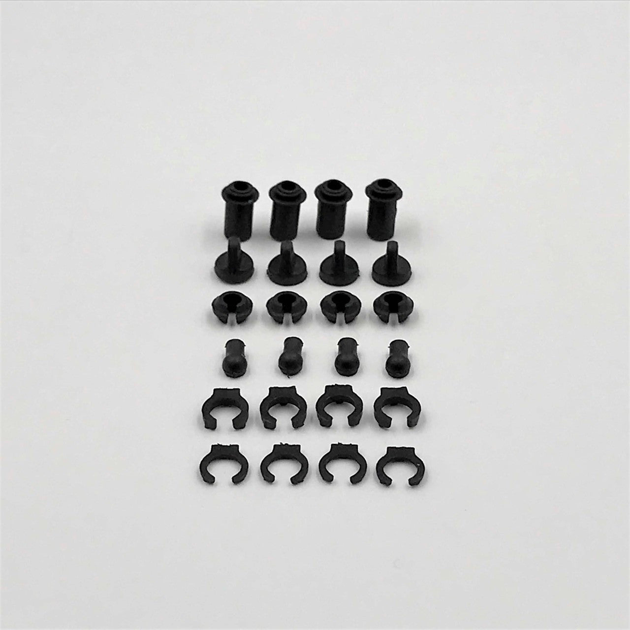 1RC 1/18 Mid, Spr, EDM, LM Shock Plastic Parts (4)