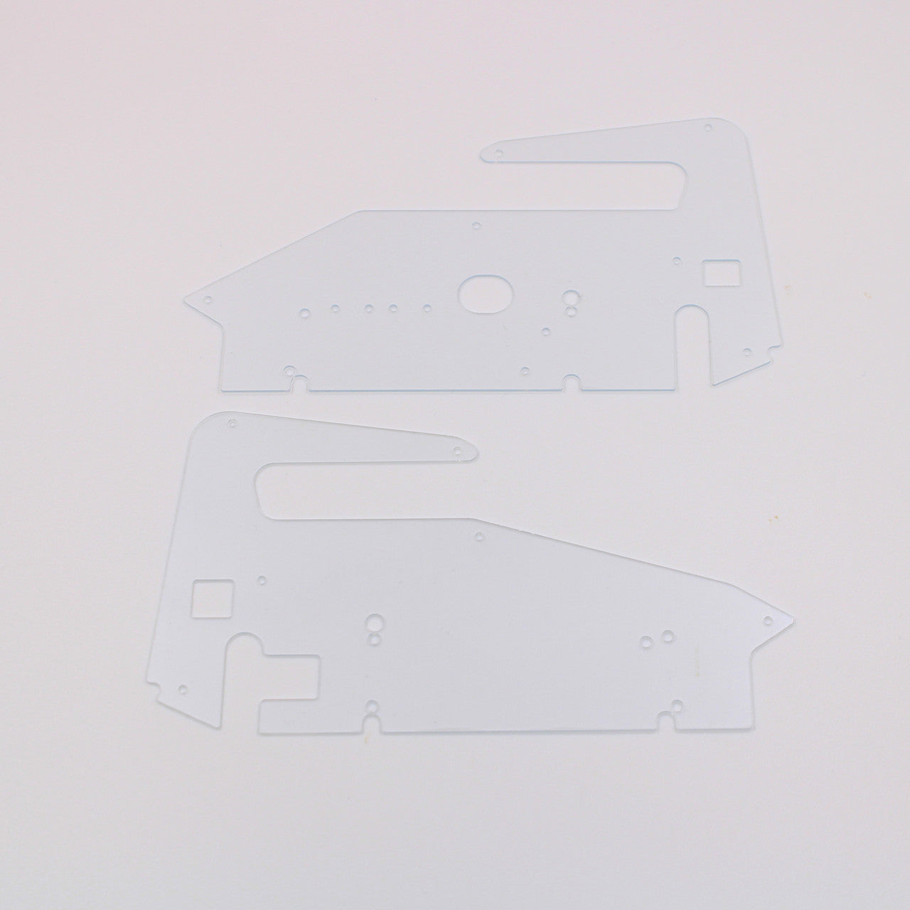 1RC Body Side Panels, LH/RH, Clear, 1/18 Midget 4.0