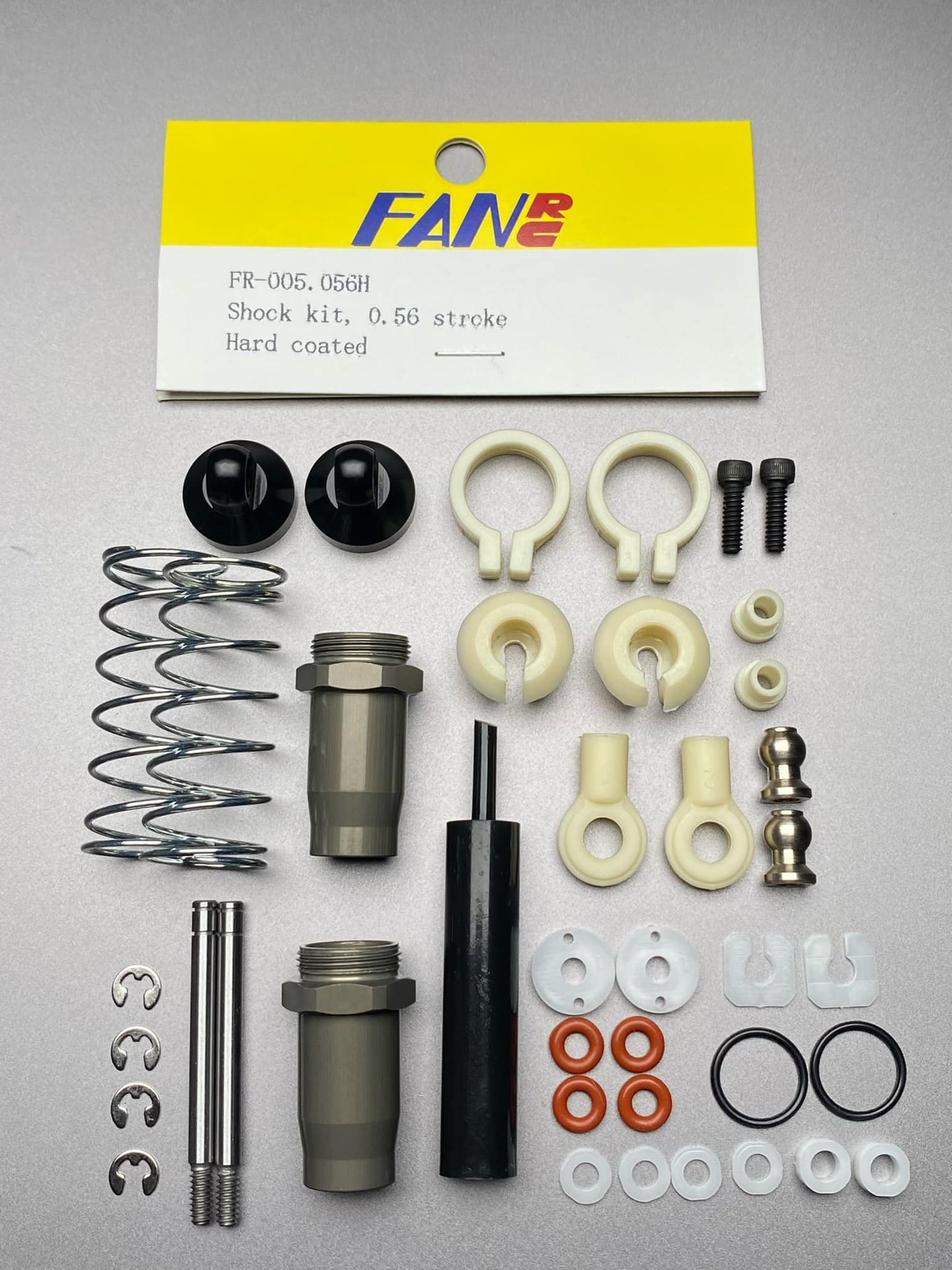 Fan RC Hard Coated Shock Kit 0.56 Stroke, FR-005.056H