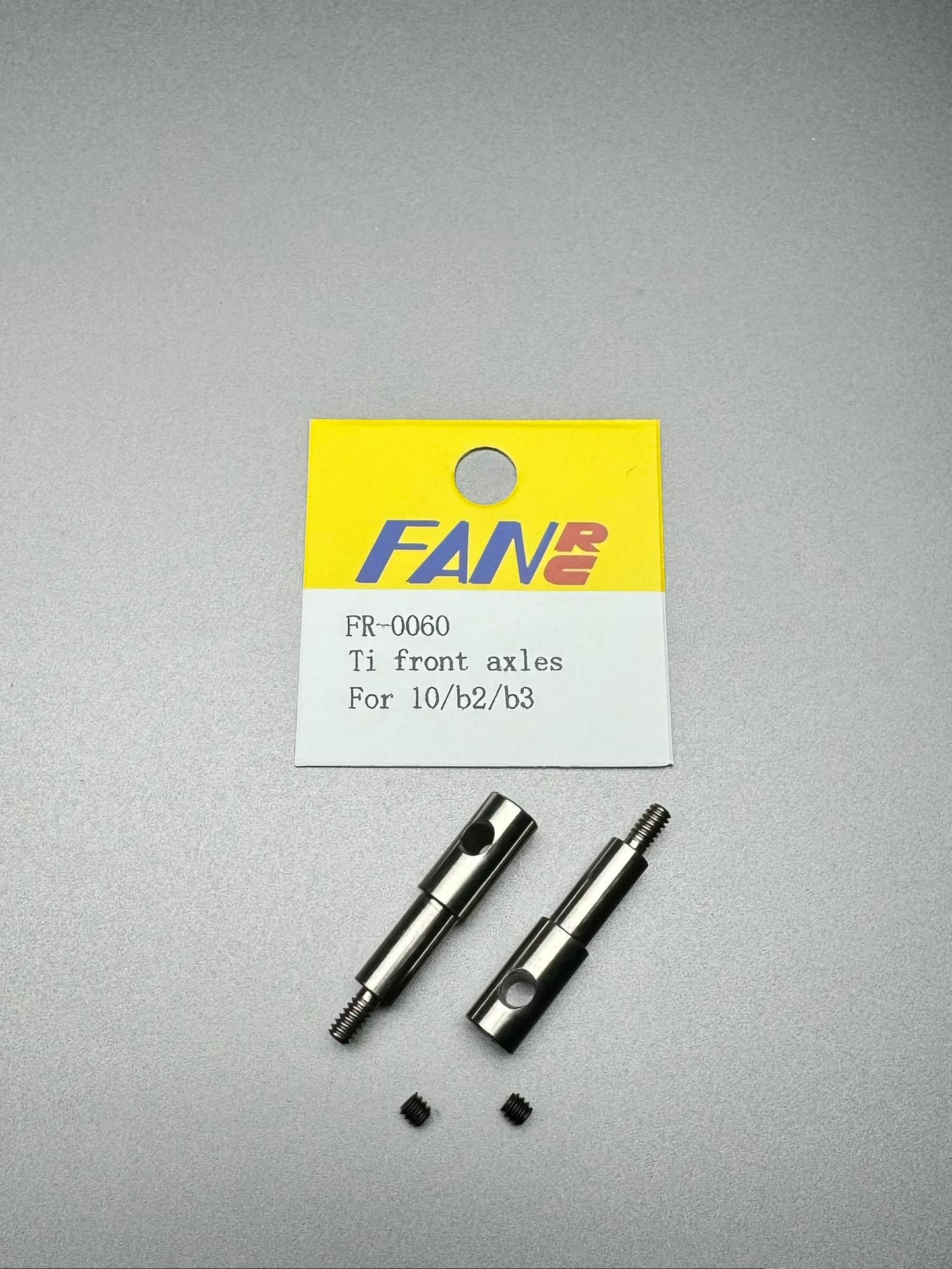 Fan RC Titanium Standard Front Axles, FR-0060