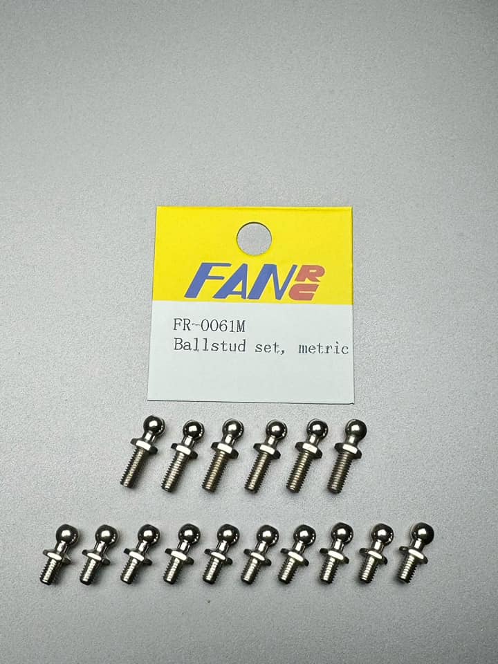 Fan RC Ball Stud Set, Metric, FR-0061M