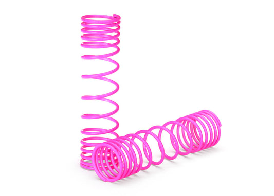 Springs, rear (pink) (progressive rate) (2), TRA-5858P