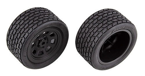 SR10 Pre-Mounted Street Stock Tires w/Rear Wheels (2), ASC-71195