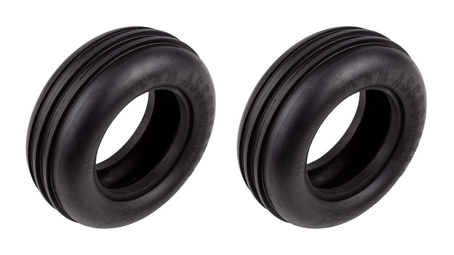 RC10T Front Tires, narrow (2), ASC-7871