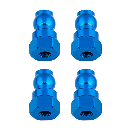 Shock Bushings, 12 mm, blue aluminum ASC-91816