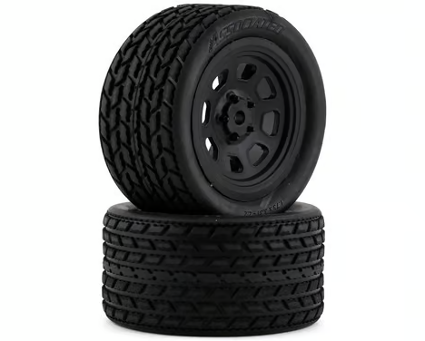 SR10 Pre-Mounted Street Stock Tires w/Rear Wheels (2), ASC-71195