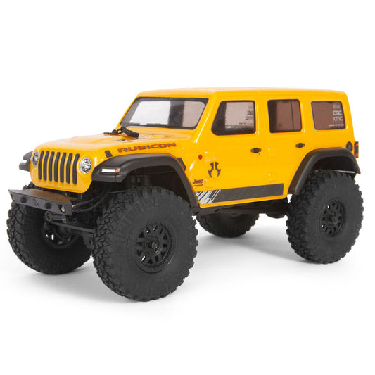SCX24 2019 Jeep Wrangler JLU CRC 1/24 4WD RTR Yellow