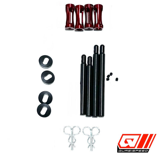 Metric Clipped Body Post Kit (4) QS-4001