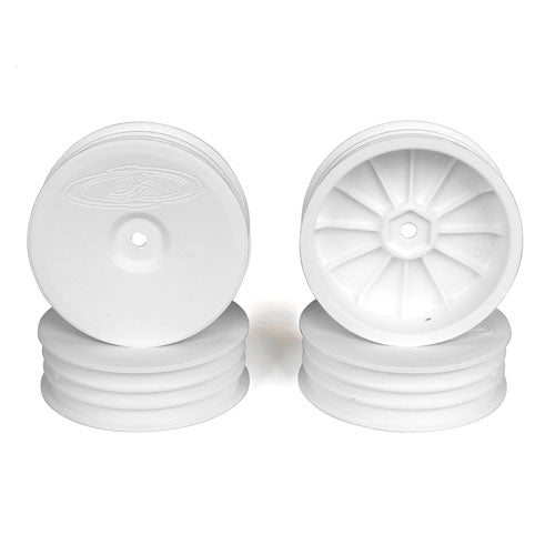 Slim Speedline Buggy Wheels for Associated B6 - B6D / Kyosho RB6 / Front / WHITE / 4Pcs, DER-SB4-SAW