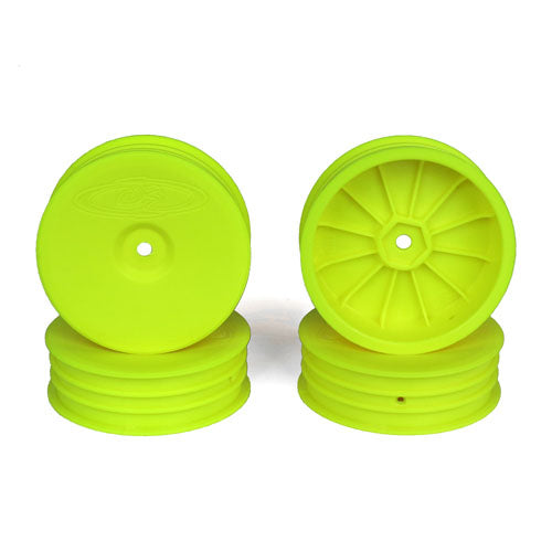 Slim Speedline Buggy Wheels for Associated B6 - B6D / Kyosho RB6 / Front / YELLOW / 4Pcs, DER-SB4-SAY