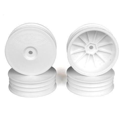 Slim Speedline Buggy Wheels for TLR 22 3.0 - 4.0 / Front / WHITE / 4Pcs, DER-SB4-SLW