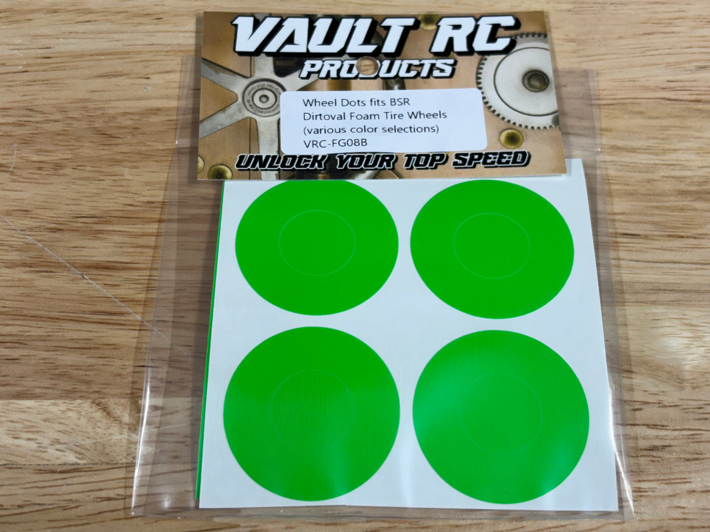 Wheel Dots fits BSR Dirtoval Foam Tire Wheels, various color selections