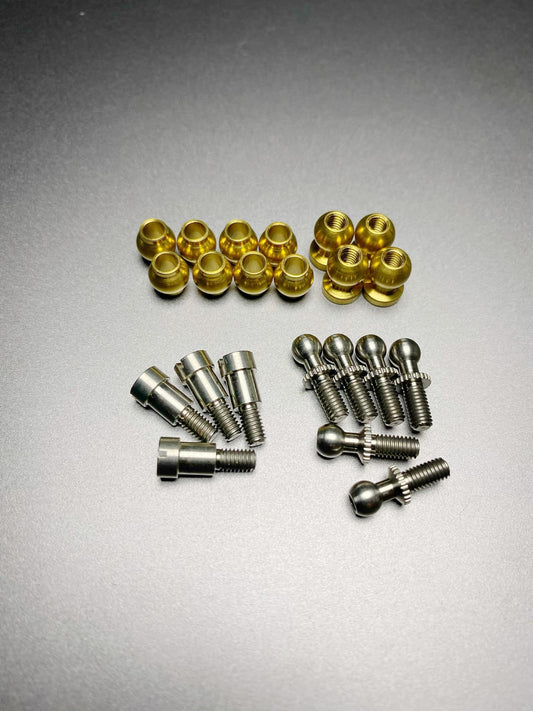 Titanium Hardware Set for Works 91/92 Yokomo Dogfighter