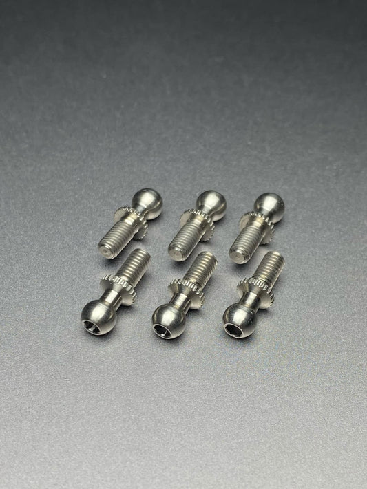 4.3mm Short Ti Ball Studs Yokomo Dogfighter 870, works 91/92 93 93 wcs and Yz-10 94 to 97, FZ-0503