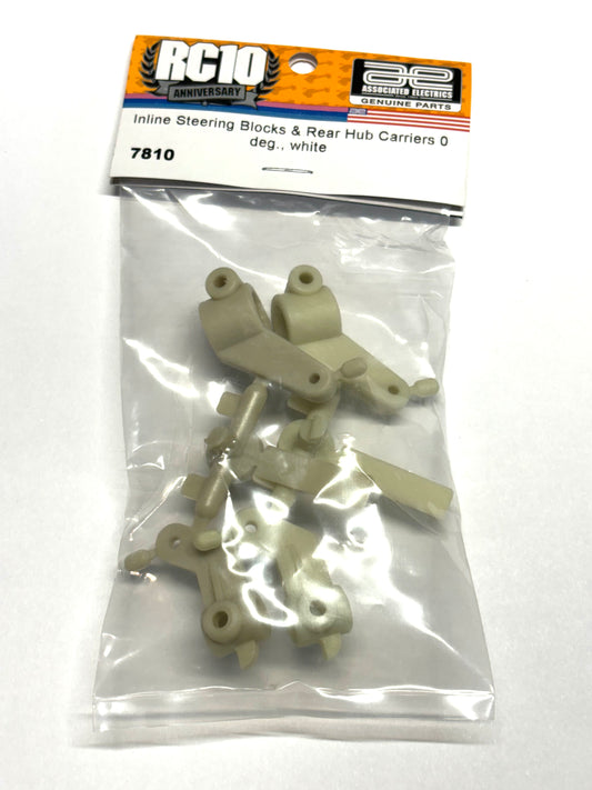 RC10T Inline Steering Blocks and Rear Hub Carriers, 0 deg., ASC-7810