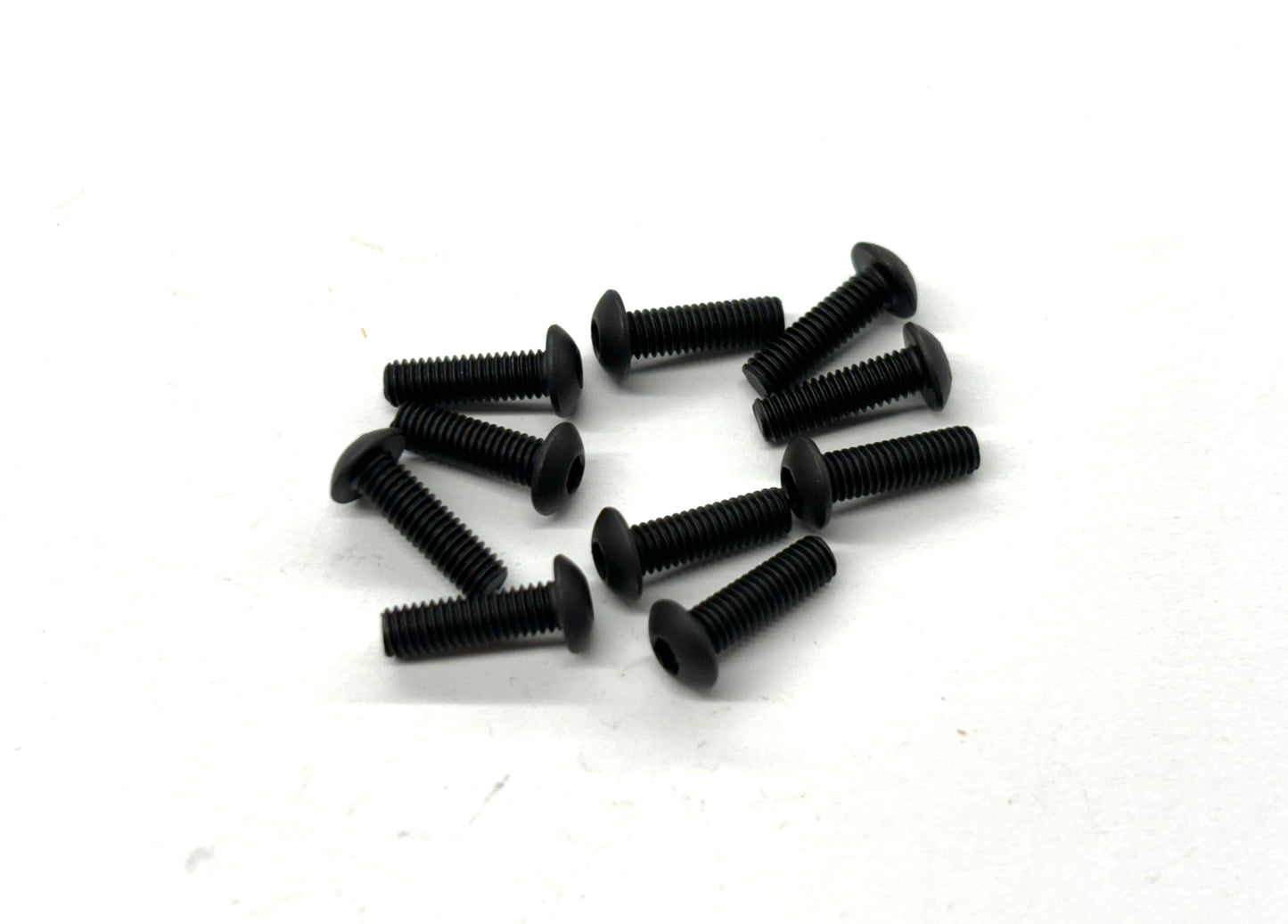 3mm x 10mm Metric Button Head Screw (Black Steel) Set of 10, VRC-8270