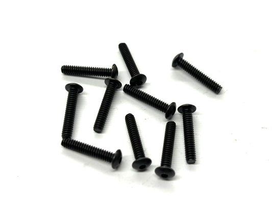 4-40 x 5/8 Button Head Screw (Black Steel) Set of 10, VRC-8262