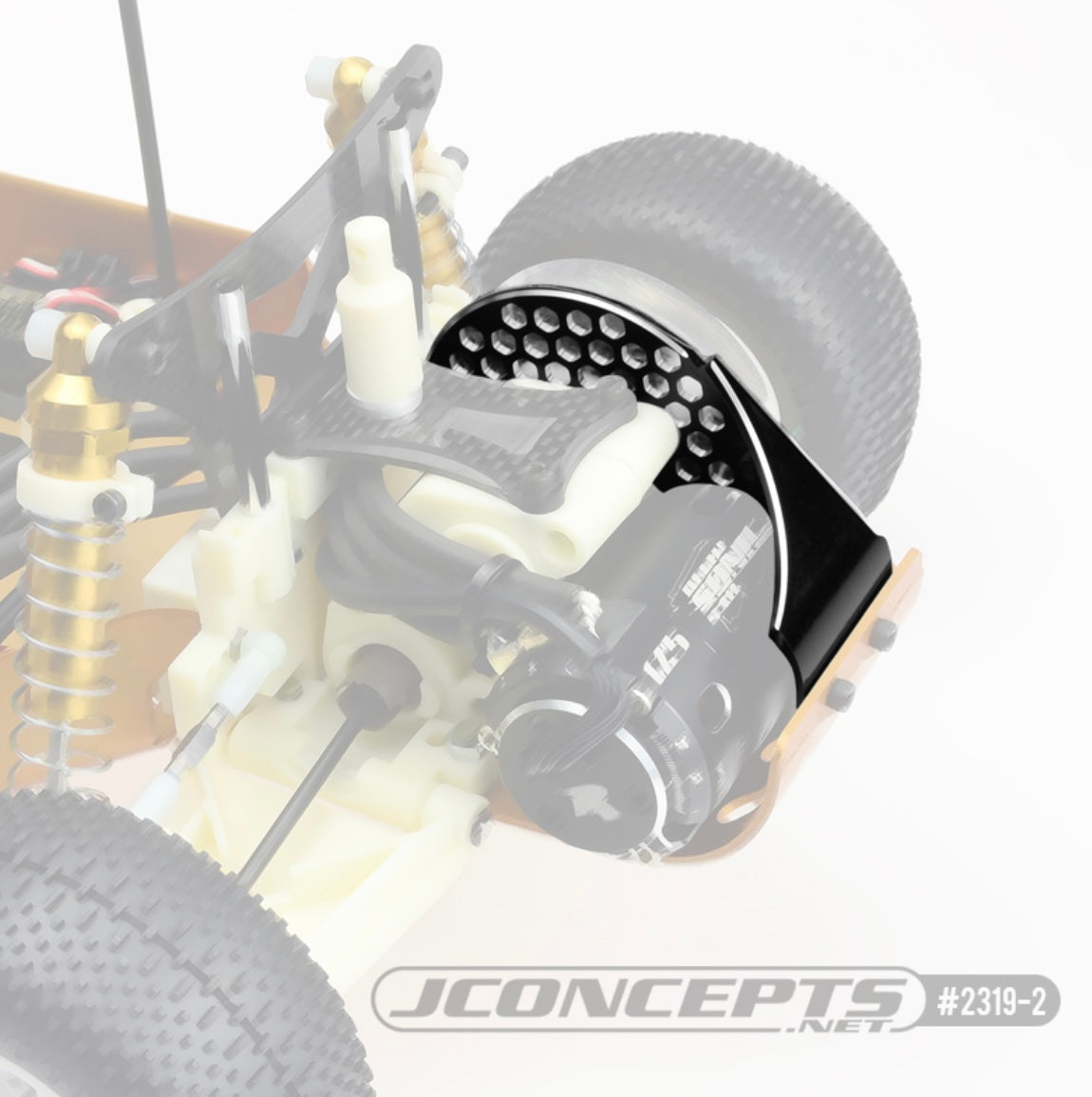 RC10 Aluminum Rear Motor Plate - Honeycomb, JCO-2319