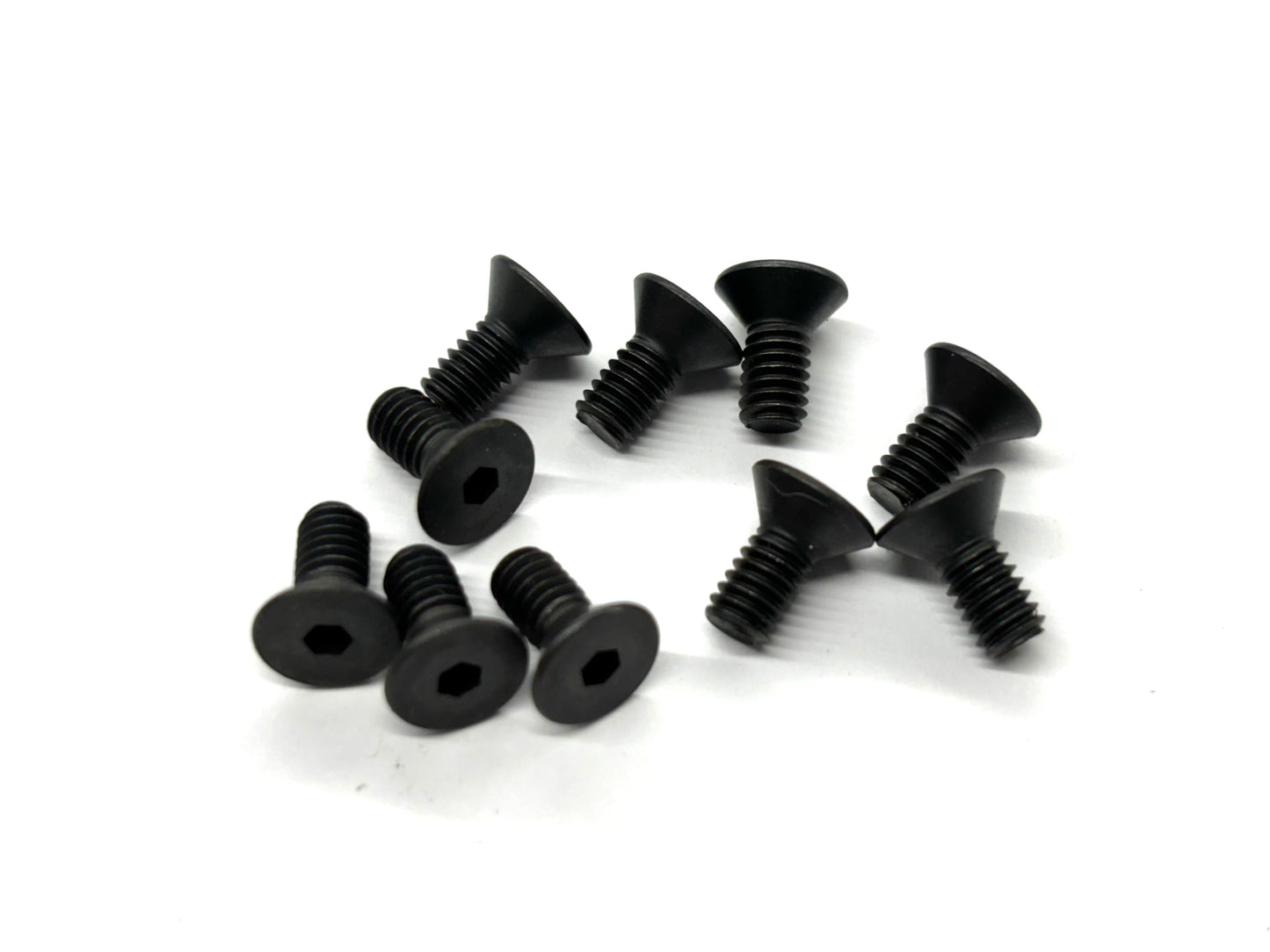 8-32 x 3/8 Flat Head Socket Cap Screws (Black Steel) Set of 10, VRC-8101