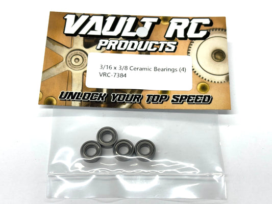 3/16 x 3/8 Ceramic Bearings (4), VRC-7384