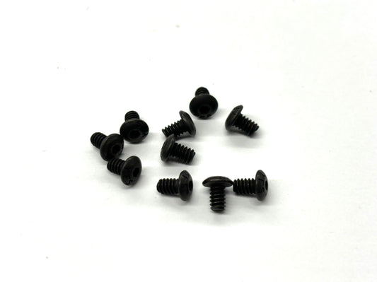 4-40 x 3/16 Button Head Screw (Black Steel) Set of 10, VRC-8257