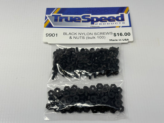 Black Nylon Screws and Nuts (100 ea.) CW-9901
