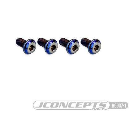 JConcepts 3x6mm Top Hat Titanium Screws (4), JCO-5037