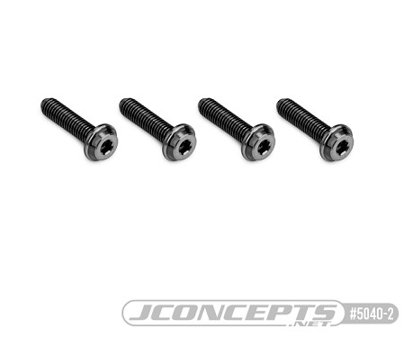 JConcepts 3x12mm Top Hat Titanium Screws (4pc), JCO-5040