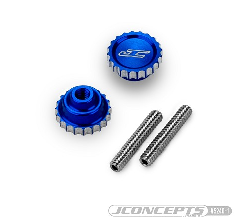 JConcepts 4-40 Future Thumb Nut w/ Set Screw (2pc), JCO-5240