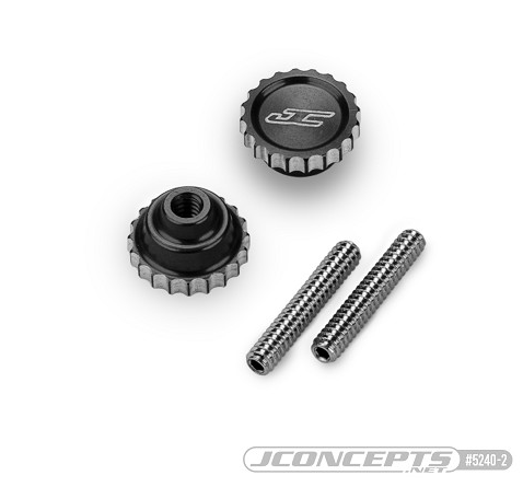 JConcepts 4-40 Future Thumb Nut w/ Set Screw (2pc), JCO-5240