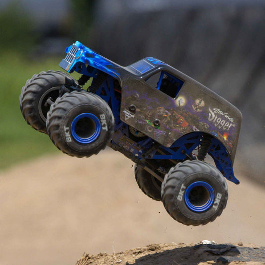 Losi 1/18 Mini LMT 4X4 Brushed Monster Truck RTR, Son-Uva Digger - LOS01026T2