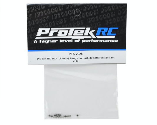 ProTek RC 3/32" (2.4mm) Tungsten Carbide Differential Balls (14) PTK-2025
