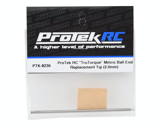 ProTek RC "TruTorque" HSS Steel Metric Ball End Replacement Tip (2.0mm) PTK-8236