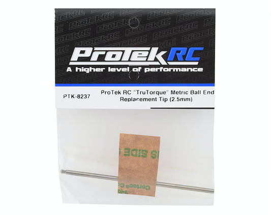 ProTek RC "TruTorque" HSS Steel Metric Ball End Replacement Tip (2.5mm) PTK-8237