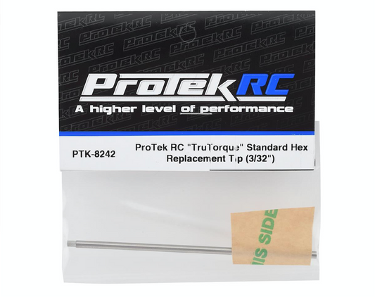 ProTek RC "TruTorque" HSS Steel Standard Hex Replacement Tip (3/32") PTK-8242