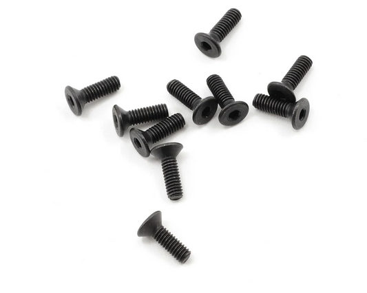 ProTek RC 2.5x8mm "High Strength" Flat Head Screws (10), PTK-H-2102