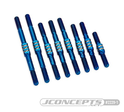 RC10 Worlds Fin Titanium Turnbuckle Set (8), JCO-2229