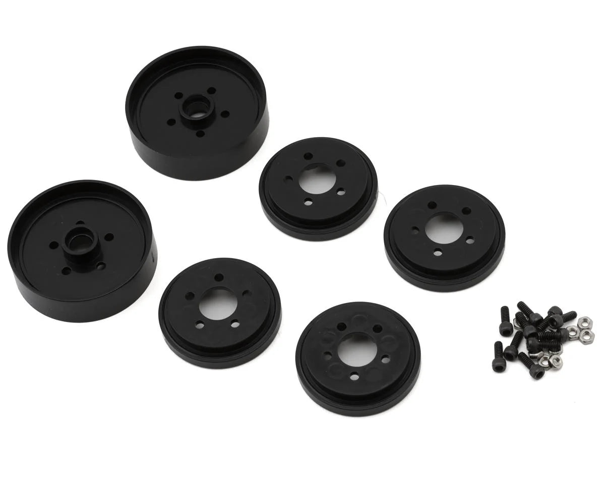 RC10 Jay Halsey Front Wheels (Black) (2), ASC-6394