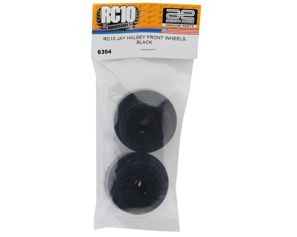 RC10 Jay Halsey Front Wheels (Black) (2), ASC-6394