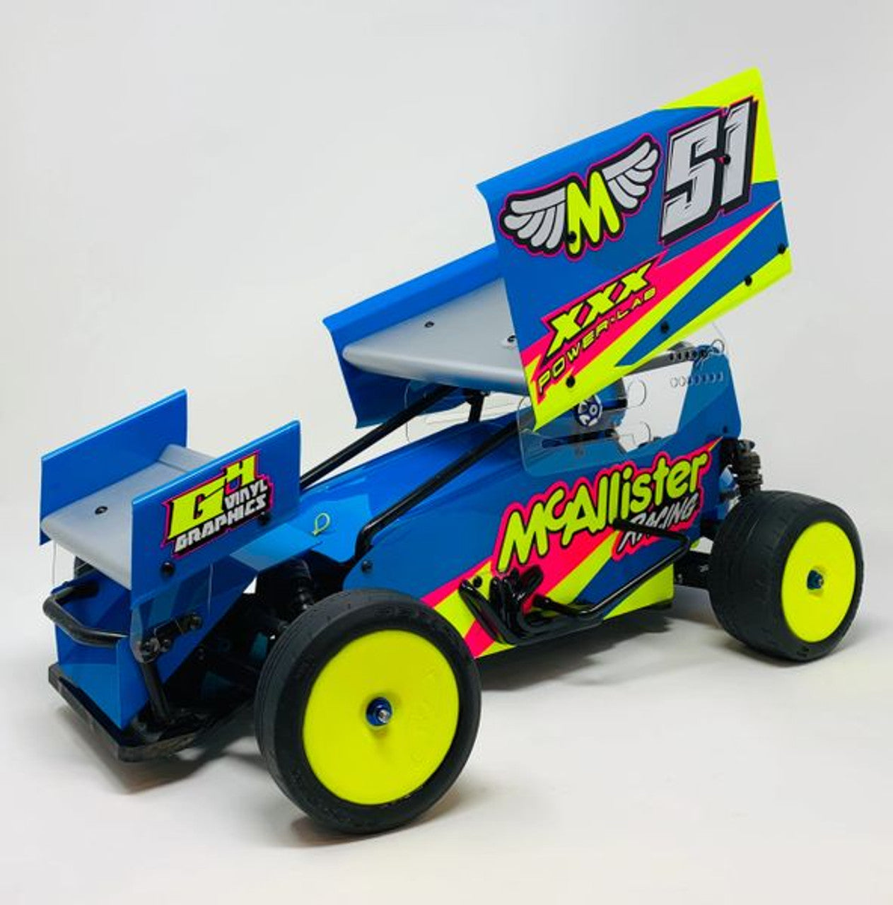 McAllister Racing Placerville Sprint Body (Complete with Wings) 7x7, 430