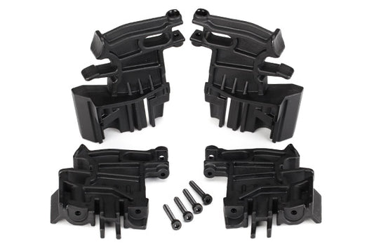 Traxxas X-Maxx Battery hold-down mounts, left (2)/ right (2)/ 3x18mm CS (4), TRA-7718