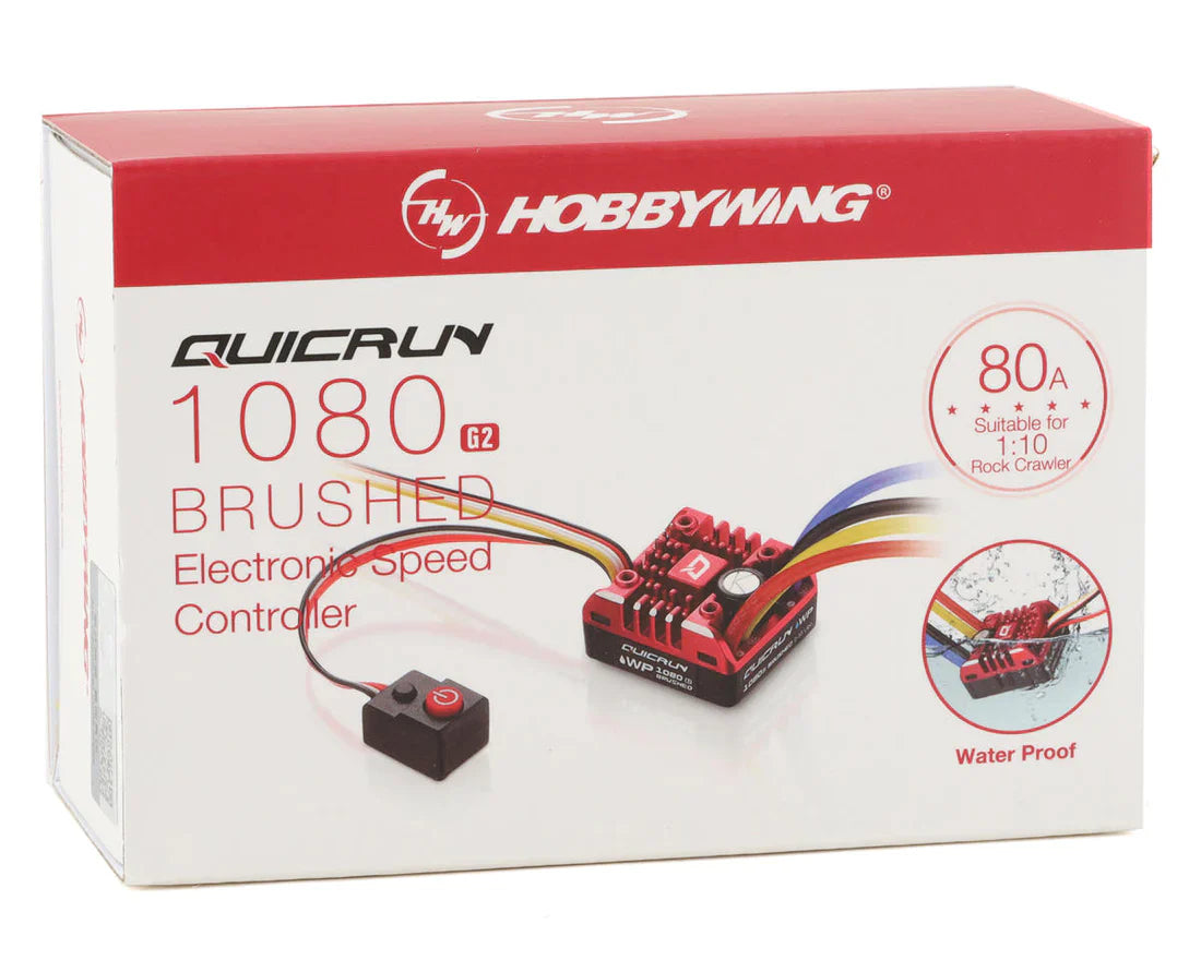 Hobbywing QUICRUN Brushed ESC WP 1080 G2, HWI-30120202