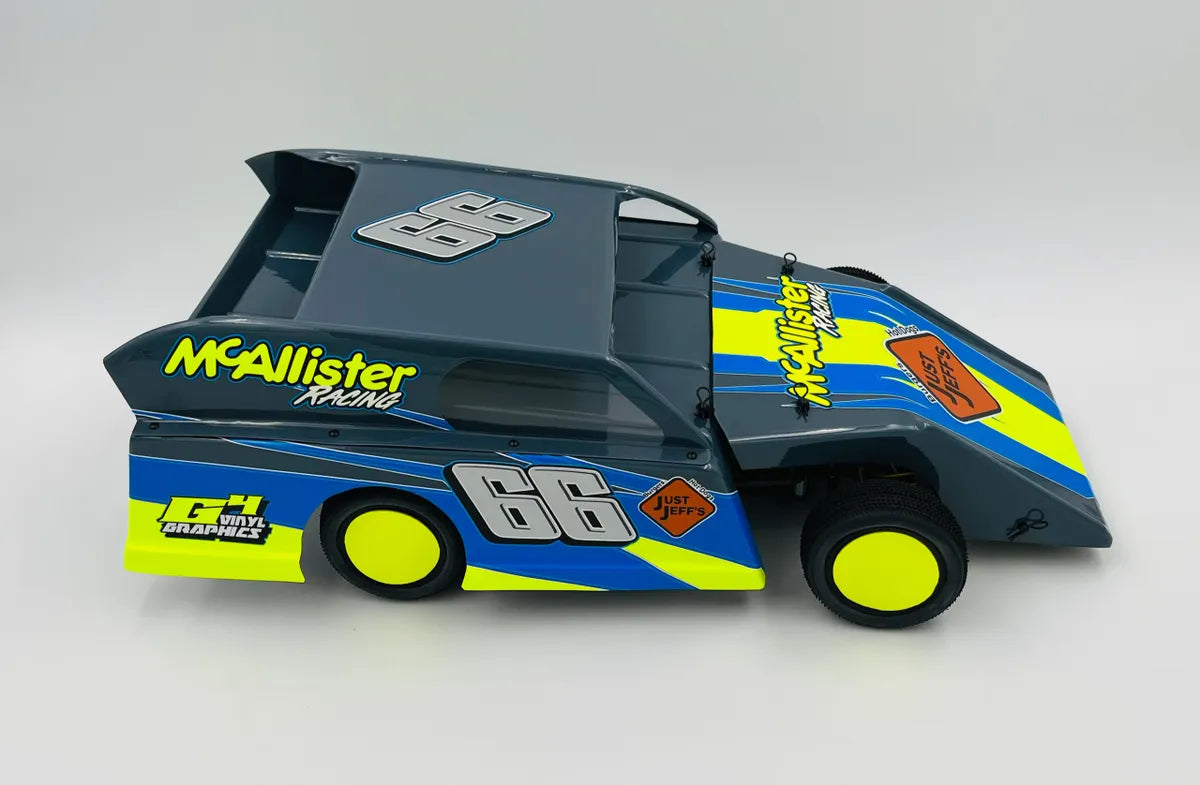 McAllister Racing High Side Tickler 2.0 MidWest Modified Body, 325
