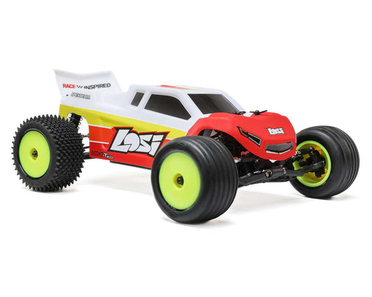 Losi Mini-T 2.0 V2 1/18 RTR 2WD Brushless Stadium Truck (Red) w/2.4GHz Radio, Battery & Charger