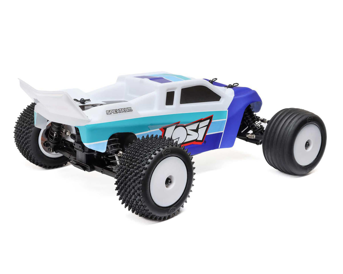 Losi Mini-T 2.0 V2 1/18 RTR 2WD Brushless Stadium Truck (Blue) w/2.4GHz Radio, Battery & Charger