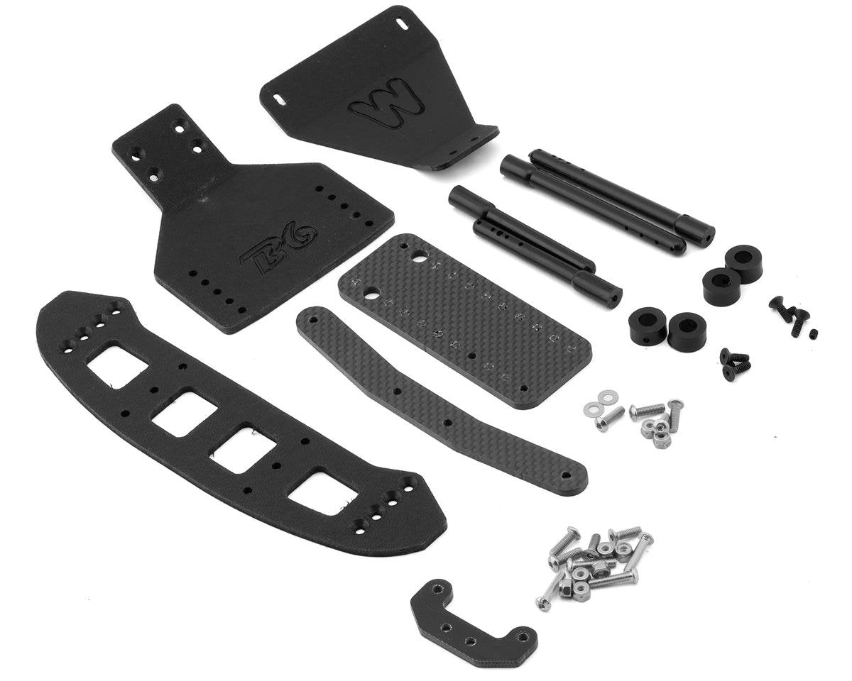 McAllister Racing Team Associated Front & Rear Extension Body Mount Assembly, 910