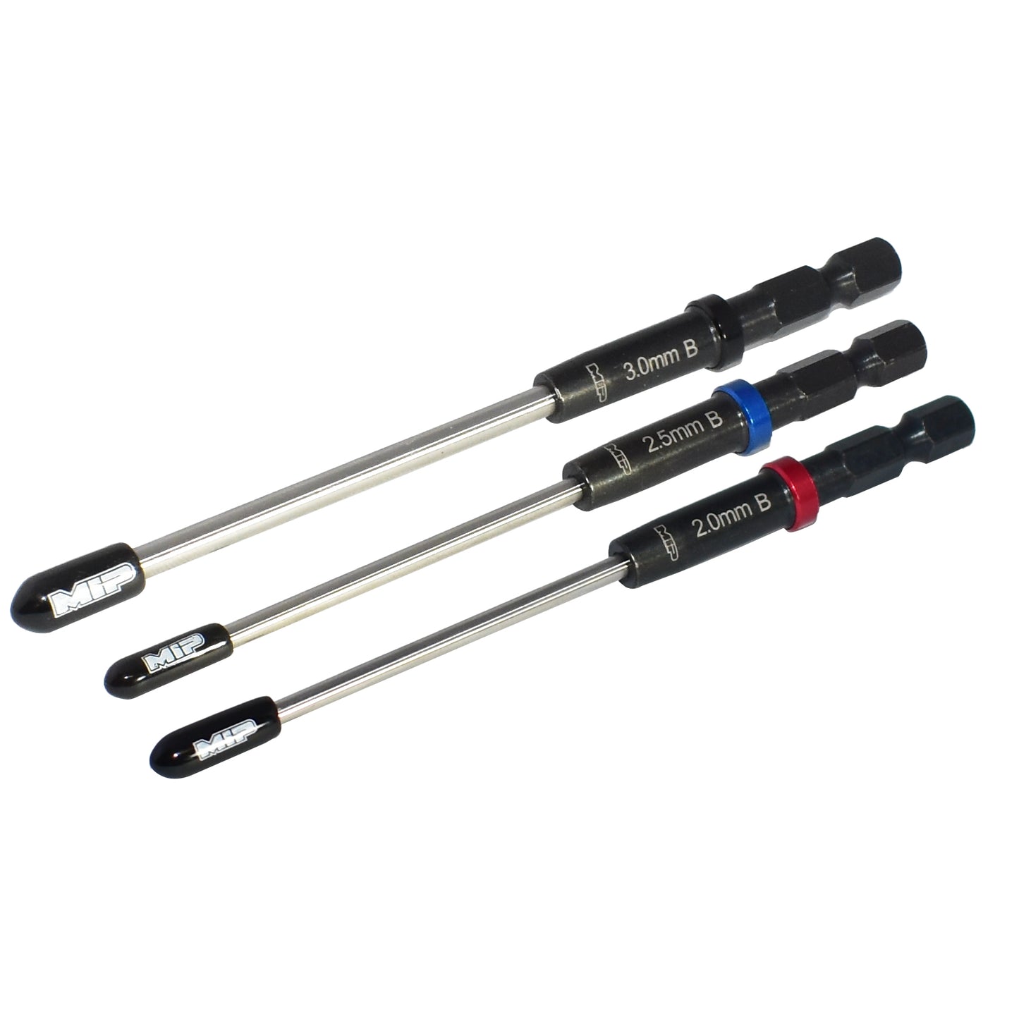 MIP Speed Tip™ Ball Hex Driver Wrench Set Gen 2, Metric (3), 2.0mm, 2.5mm, & 3.0mm, MIP-9616